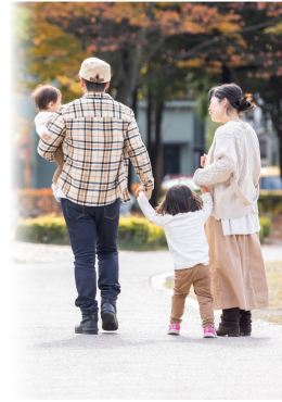 家族との暮らしの未来を思わせる写真